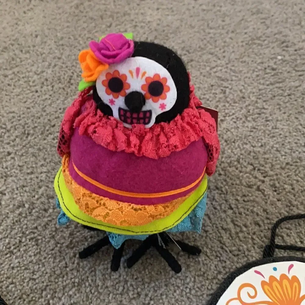 Halloween Decor Bundle Sugar Skull Wall Signs and Skull Bird! All NEW items